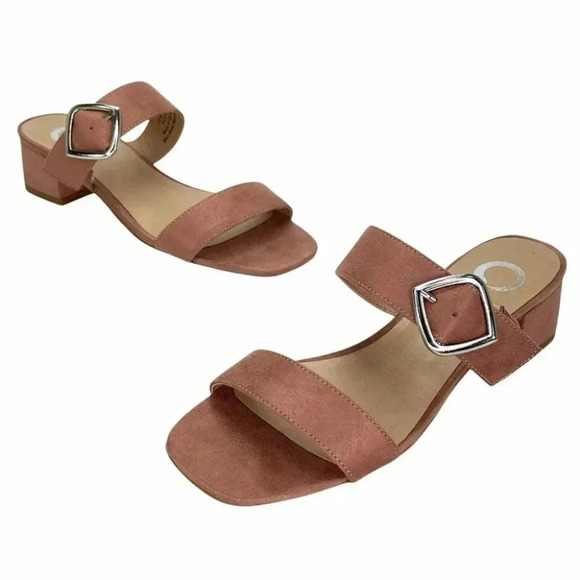 Journee Collection Santana Blush Microsuede Fabric Sandals Size 6M - Picture 8 of 11